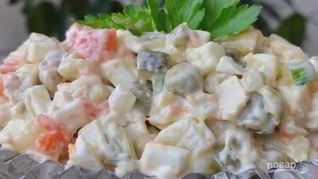 Традиционный салат Оливье