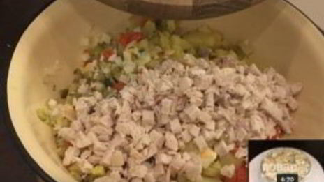 традиционный салат оливье