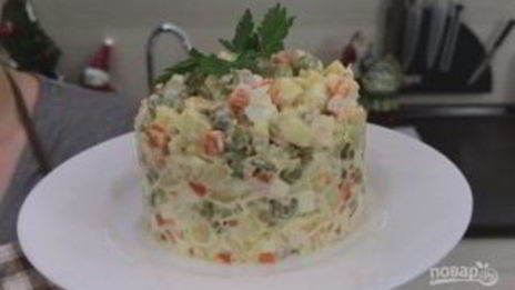 традиционный салат оливье