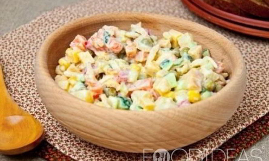 Рецепт вегетарианского оливье