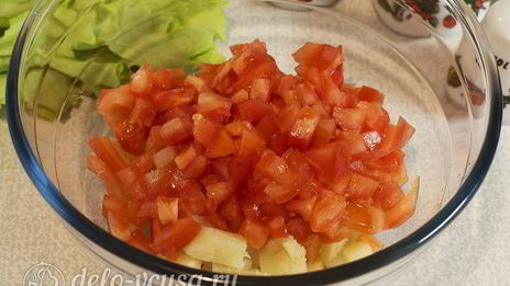 овощной салат с грибами