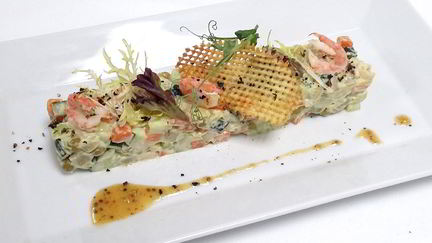 Салаты с креветками