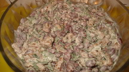 Салаты с сухариками