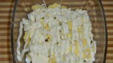 печеночный салат слоями