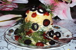 Порционный салат Коралловые рифы