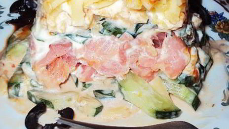 порционный салат коралловые рифы