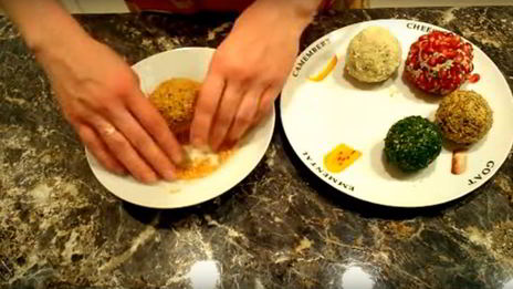 салат елочные шарики