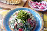 Салат из ботвы редиса