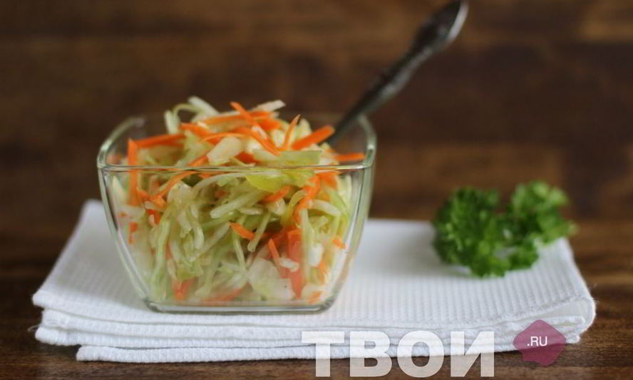 Рецепт салата из капусты с перцем