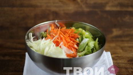 салат из капусты с перцем