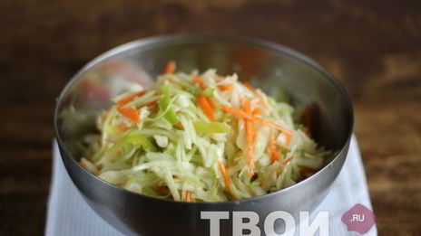 салат из капусты с перцем