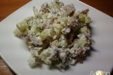 Салат из копченой курицы с картофелем