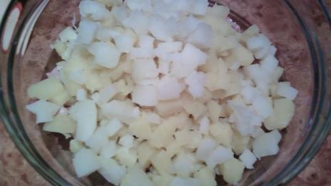 салат из копченой курицы с картофелем