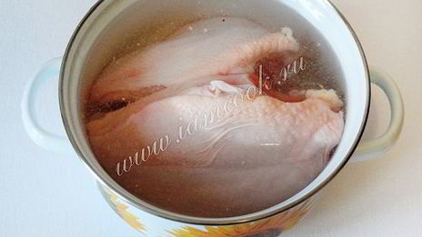 салат из куриной грудки и шампиньонов