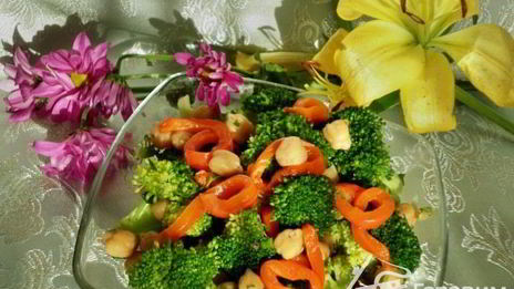 салат из нута и брокколи