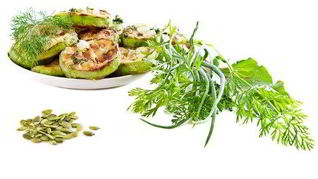 Салат из цукини с сыром и бальзамическим уксусом