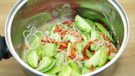 салат из зеленых помидор золотая осень