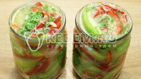 салат из зеленых помидор золотая осень