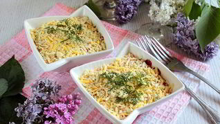 Мимоза с курицей