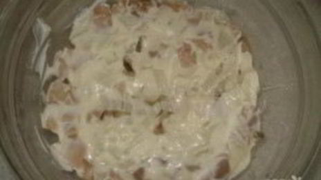 мимоза с печенью трески