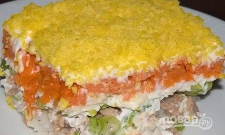 Рецепт мимозы с рисом