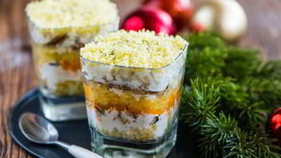 Мимоза в бокале