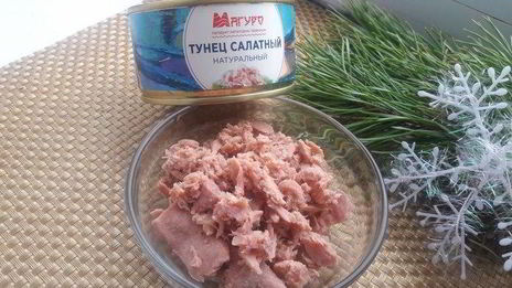 салат-канапе мимоза с тунцом