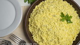 Салат Мимоза без картошки