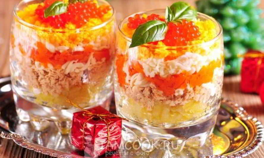 Рецепт салата мимоза новогодний