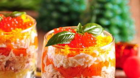 салат мимоза новогодний