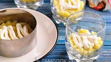 салат мимоза новогодний