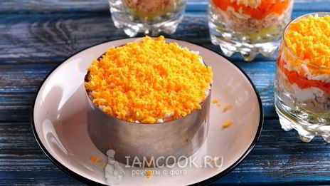 салат мимоза новогодний