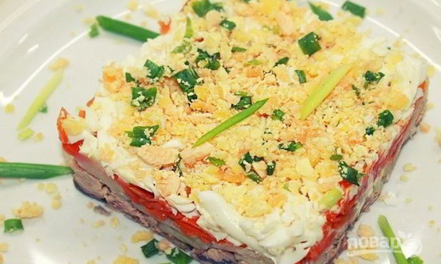 Рецепт салата мимоза с консервированной горбушей