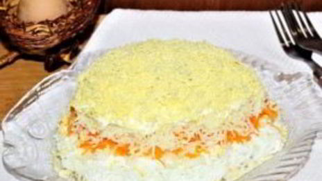 салат мимоза с маслом