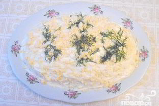 Салат Мимоза с сельдью