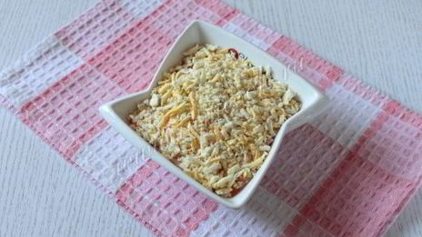 салат мимоза с яблоком