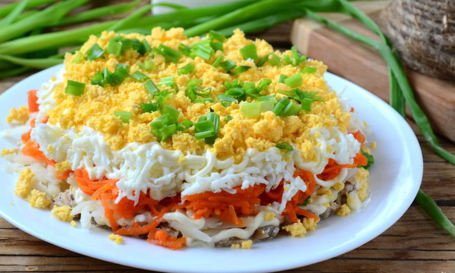 Рецепт салата мимоза со скумбрией