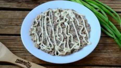 салат мимоза со скумбрией