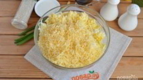 салатные шарики мимоза