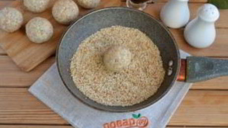 салатные шарики мимоза