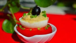 Закусочные яйца Мимоза