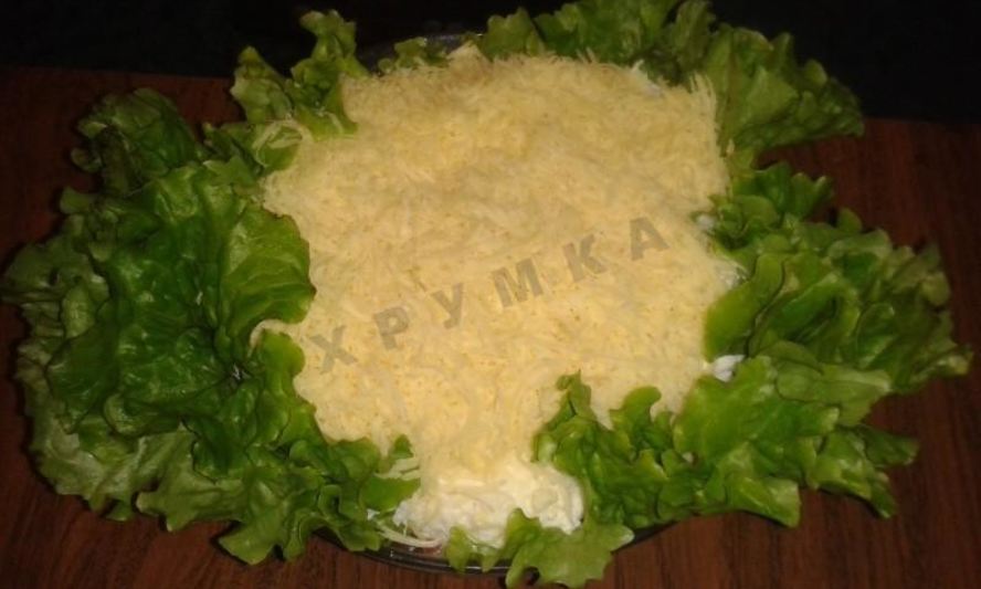 Рецепт салата нежного с ветчиной