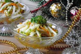 Салат Новогодний с кальмарами