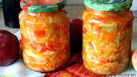 салат осень в банке