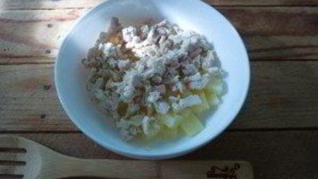 салат озорной цыпленок