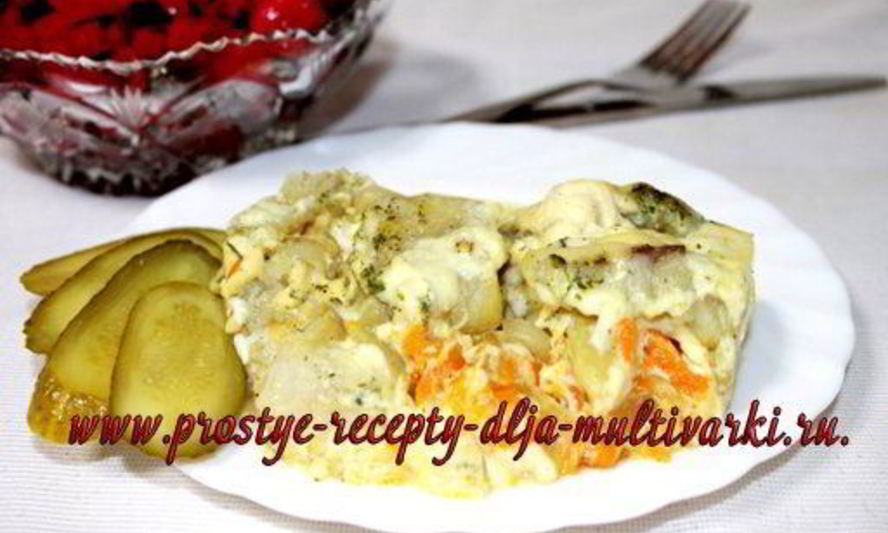 Рецепт филе минтая под шубкой