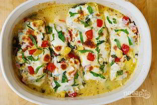 Куриное филе под шубой в духовке