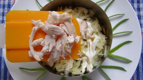 салат грибы под шубой