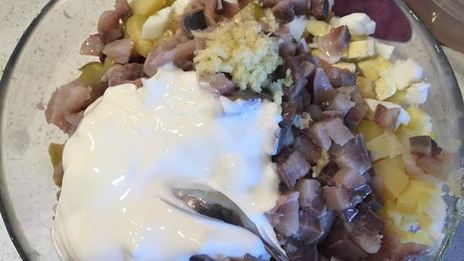 салат ленивая селедка под шубой