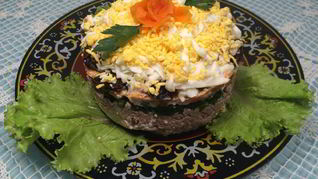 Салат Печень под шубой